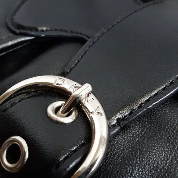DKNY Women's Black Leather Crossbody  Bag - Picture 7 of 12